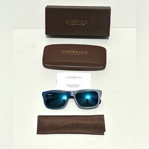 COPY - Gold & wood Sunglass